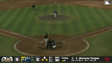 Jheremy Vargas singles on a line drive to left fielder Emaarion Boyd. Andrew Fischer scores. Eric Bitonti to 2nd.