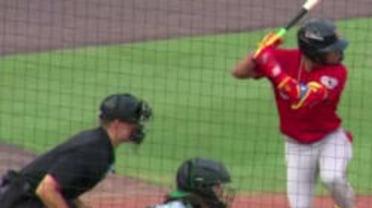 Franklin Arias' first Triple-A homer 