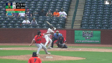 Brian Sanchez homers (6) on a fly ball to left center field.