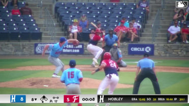 Rafael Ramirez Jr. doubles (19) on a sharp line drive to right fielder Yeiferth Castillo. Juan Cruz scores.