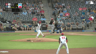 Victor Mederos records his 7th and final strikeout