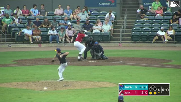 Charlie Pagliarini homers (9) on a fly ball to right field.