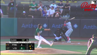 Jesus Freitez singles on a ground ball to second baseman Adrian Rodriguez. Wilder Dalis scores.