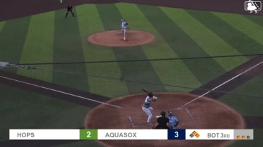 Austin St. Laurent singles on a line drive to right fielder Trent Youngblood. Luis Suisbel scores. Carlos Jimenez to 3rd.