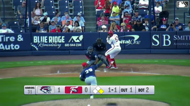 Guillermo Rosario homers (1) on a fly ball to left center field. Luke Ritter scores.