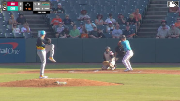 Brandon Butterworth homers (8) on a fly ball to right field.