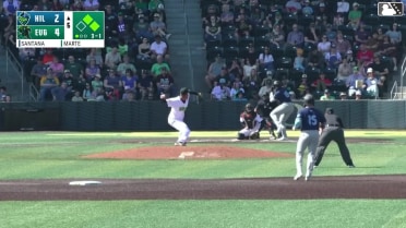 Ruben Santana grounds into a double play, third baseman Zander Darby to second baseman Zane Zielinski to first baseman Jack Payton. Yerald Nin out at 2nd. Ruben Santana out at 1st.