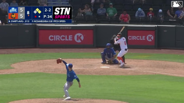 Garrett McDaniels In play, run(s) to Drew Swift