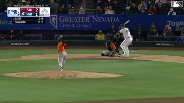 Luken Baker homers (3) on a fly ball to center field.