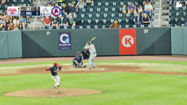 Javier Rivas homers (2) on a fly ball to center field.