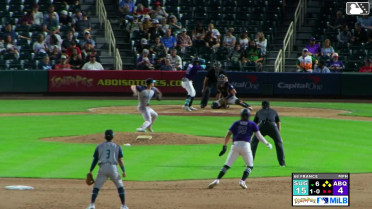 Vimael Machín singles on a ground ball to pitcher J.P. France. Ryan Ritter scores. Zac Veen to 3rd. Charlie Condon to 2nd.