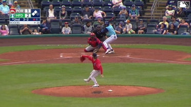 Dyan Jorge grounds out softly, third baseman Jack Winnay to first baseman Brooks Brannon. Mike Antico scores.