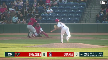 Tanner Thach homers (9) on a fly ball to center field.