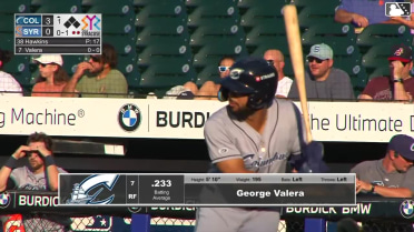 George Valera homers (6) on a fly ball to right center field.