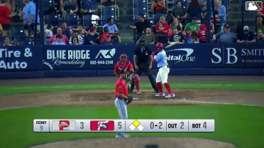 Pedro León homers (1) on a fly ball to left center field. Erick Brito scores.