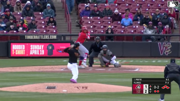 Jesus Flores In play, run(s) to Tai Peete