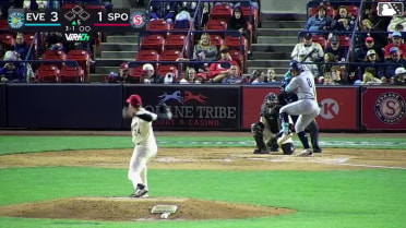 Luis Suisbel homers (19) on a fly ball to left field.