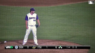 Spencer Bengard records his fifth strikeout 