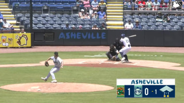 Chase Call homers (9) on a fly ball to left center field.