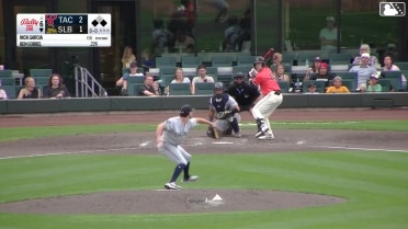 Ben Gobbel singles on a sharp line drive to right fielder Colin Davis. Yolmer Sánchez scores. Nelson Rada to 2nd.