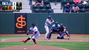 Brendan Tunink strikes out swinging and Mairoshendrick Martinus caught stealing 2nd, catcher Rod Barajas Jr. to shortstop Lorenzo Meola to catcher Rod Barajas Jr.