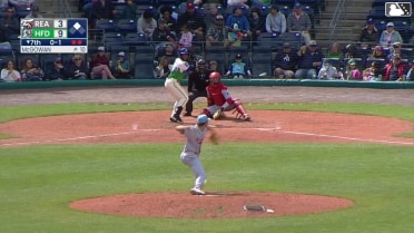 GJ Hill doubles (4) on a line drive to right fielder Raylin Heredia. Bryant Betancourt scores.