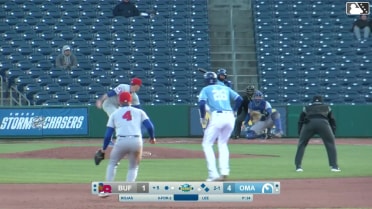 Josh Rojas doubles (4) on a line drive to left fielder Rafael Lantigua. Kameron Misner scores. Luca Tresh to 3rd.