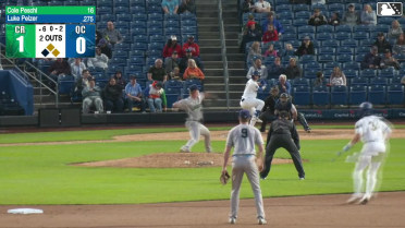 Luke Pelzer singles on a sharp ground ball to center fielder Jacob McCombs. Blake Mitchell scores. Ramon Ramirez to 2nd.