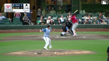 Lourdes Gurriel Jr. singles on a line drive to right fielder Bryce Teodosio. Kristian Robinson scores.