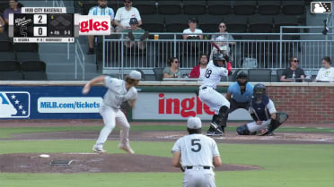 Yophery Rodriguez homers (14) on a fly ball to right center field.