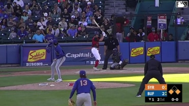 Jay Harry singles on a line drive to right fielder Cristian Pache. Sean Keys scores. Willie MacIver to 2nd.