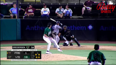 Cameron Nelson singles on a line drive to left fielder Yerald Nin. Jesus Freitez scores. Yeiker Reyes to 2nd.
