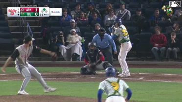 Kyle Nevin singles on a line drive to left fielder Jared Sundstrom. Chris Newell scores.