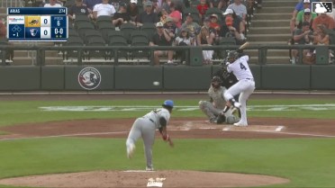 Roderick Arias homers (4) on a fly ball to left center field.