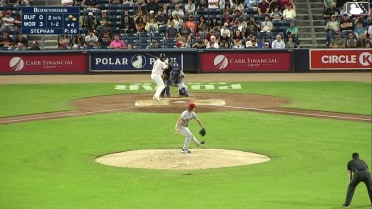 Nathan Hickey triples (1) on a line drive to center fielder Daz Cameron. Brett Harris scores. Vinny Capra scores.