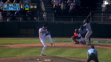 Trey Ebel doubles (1) on a line drive to left fielder Andrews Opata. José Anderson scores. Frederi Montero scores. Juan Ortuno to 3rd.