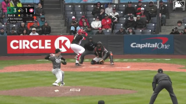 Tucker Toman singles on a sharp line drive to center fielder Dakota Jordan. Hayden Gilliland scores.