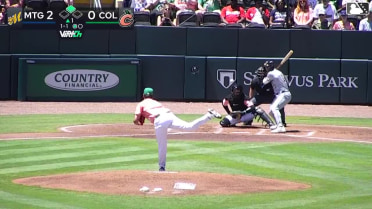 Kenny Piper homers (2) on a line drive to left field. Will Simpson scores.
