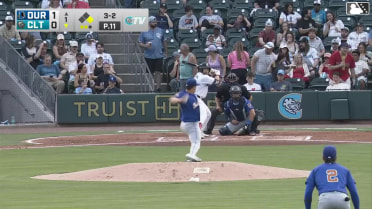 Oliver Dunn homers (1) on a fly ball to right field. Tanner Murray scores.