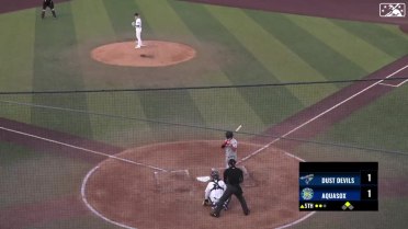 Arol Vera swats his first homer of the year