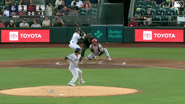 Turner Hill homers (8) on a fly ball to center field.