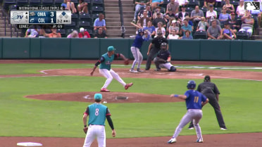 Jack Pineda singles on a ground ball to left fielder Blake Perkins. Luca Tresh scores.