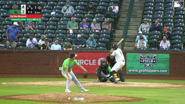 Yordany De Los Santos homers (6) on a fly ball to right center field.