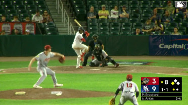Victor Arias singles on a ground ball to right fielder Titus Dumitru. Adrian Pinto scores.