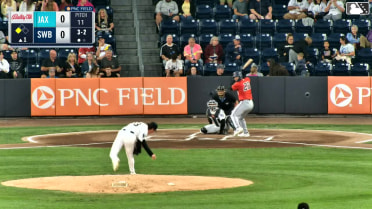 Jonathon Long singles on a line drive to left fielder Kenedy Corona. Juan Matheus scores.