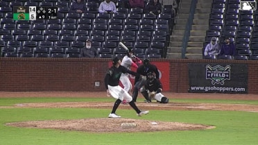 Eric Hartman homers (6) on a fly ball to right center field.