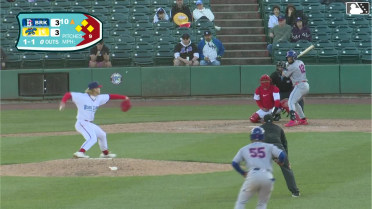 Antonio Jimenez out on a sacrifice fly to center fielder Devin Saltiban. Kevin Villavicencio scores. Mitch Voit to 3rd.