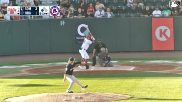 Leandro Pineda singles on a line drive to center fielder Jace Avina. Johnathon Thomas scores.
