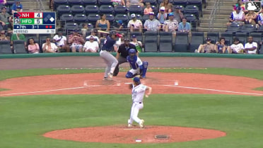 Carter Cunningham homers (2) on a fly ball to right field. Jorge Burgos scores.