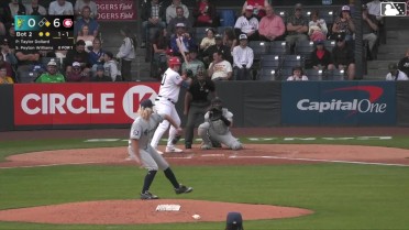 Peyton Williams homers (4) on a fly ball to right field. Jake Casey scores.